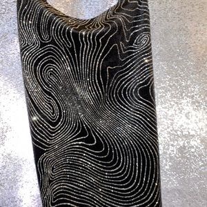 Black strappy and glittery dress, like new